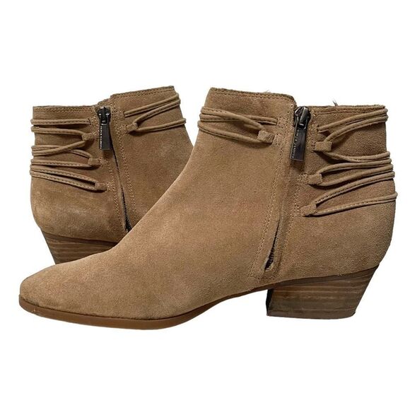 VINCE CAMUTO Carlina Western Boho Suede Tassel Wrap Booties 7.5 - Picture 7 of 12